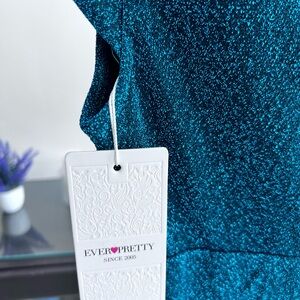 Ever Pretty Sparkling Teal Gown